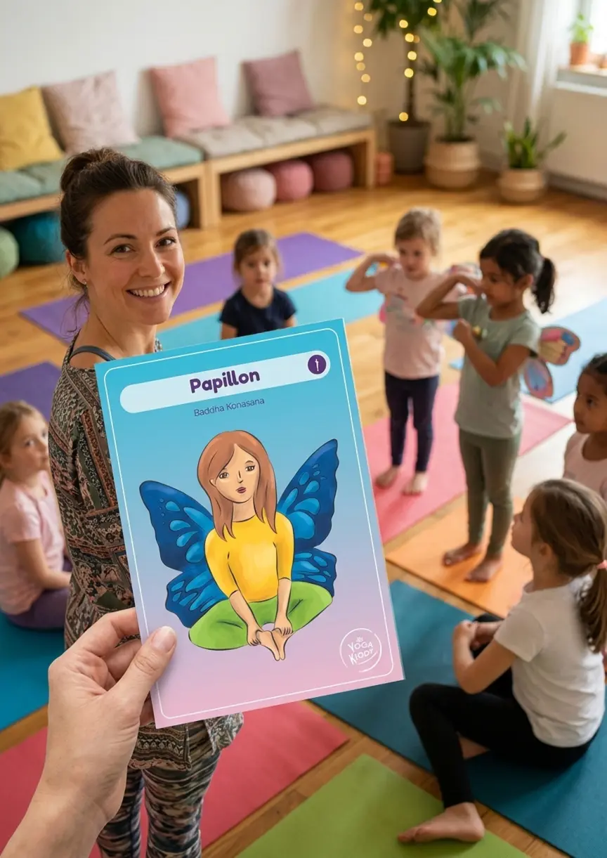 Pack de 65 cartes de yoga pour enfants YogaKiddy